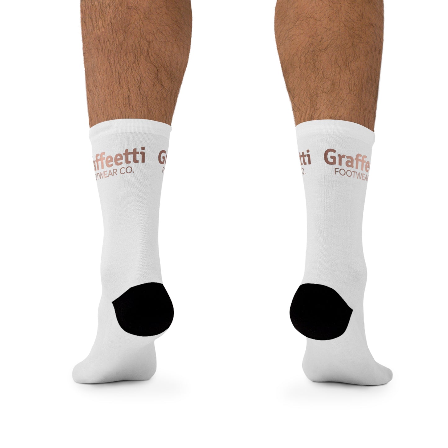 Socks, Recycled Poly Socks, by Graffeetti Footwear Signature Mid Size Compression Socks, Universal Gender., FREE SHIPPING, ECO-Friendly Sock