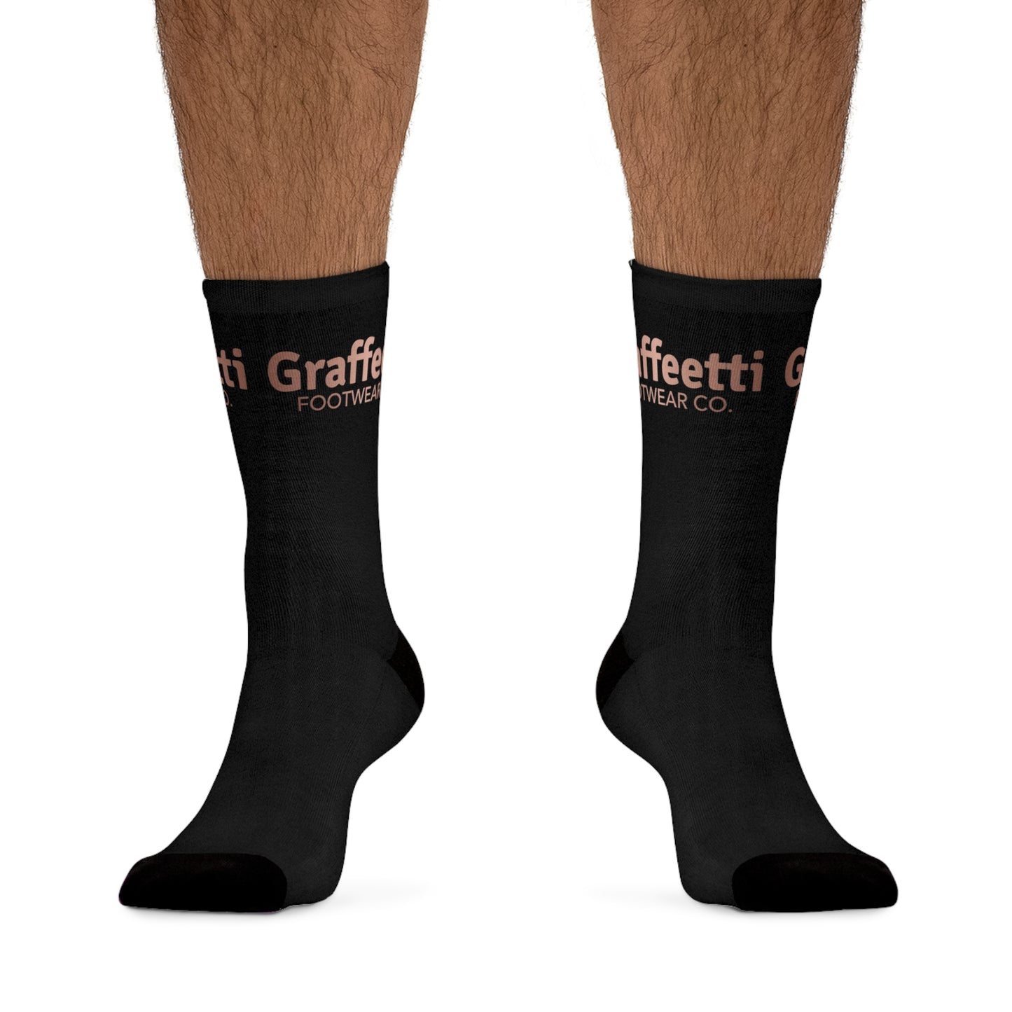 Socks, Recycled Poly Socks, by Graffeetti Footwear Signature Mid Size Compression Socks, Universal Gender., FREE SHIPPING, ECO-Friendly Sock