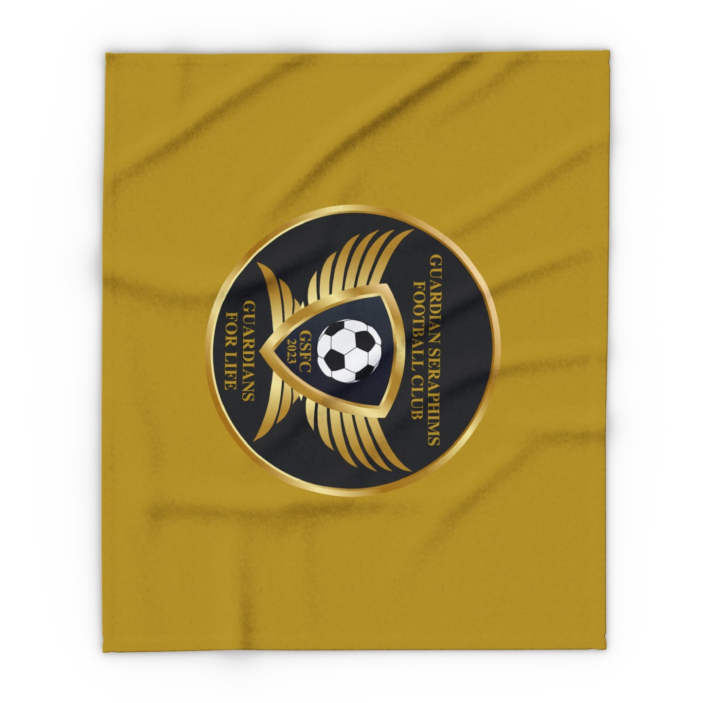 Arctic Fleece Blanket 3 Sizes, Guardian Seraphims FC Stadium Blankets, made for Graffeetti Footwear Co.