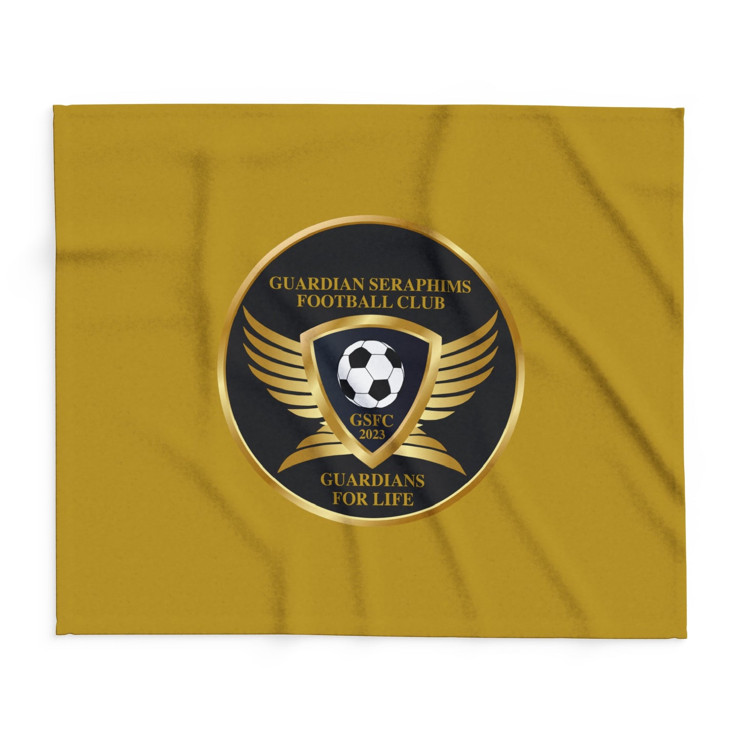 Arctic Fleece Blanket 3 Sizes, Guardian Seraphims FC Stadium Blankets, made for Graffeetti Footwear Co.