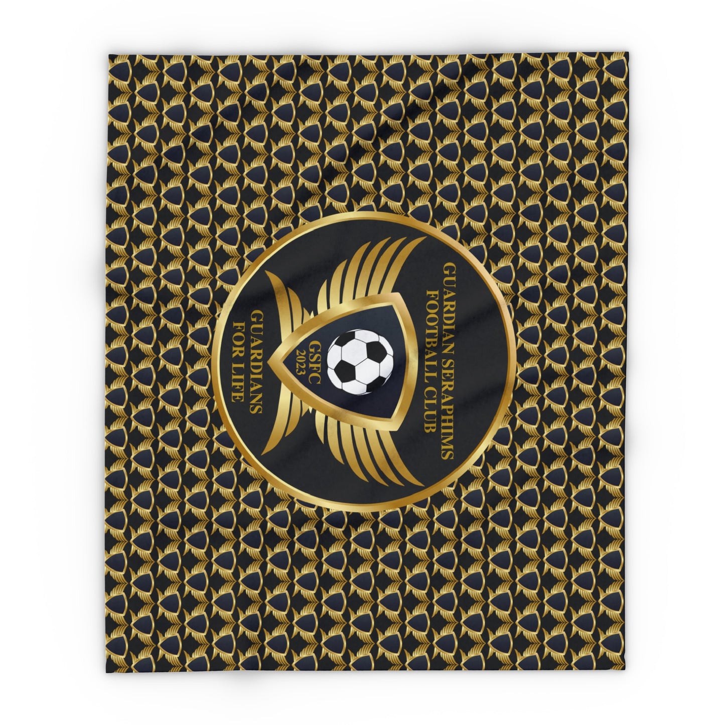 Arctic Fleece Blanket 3 Sizes, Guardian Seraphims FC Stadium Blankets, made for Graffeetti Footwear Co.