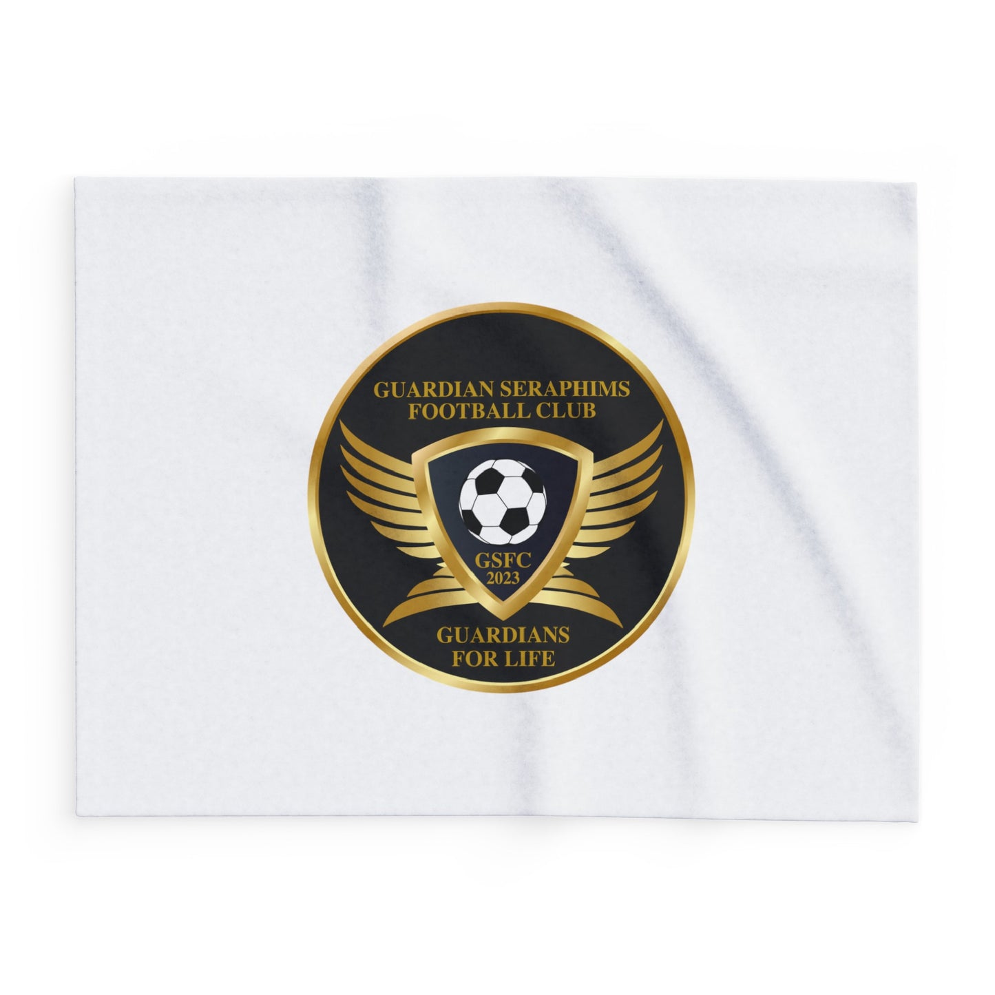 Arctic Fleece Blanket 3 Sizes, Guardian Seraphims FC Stadium Blankets, made for Graffeetti Footwear Co.