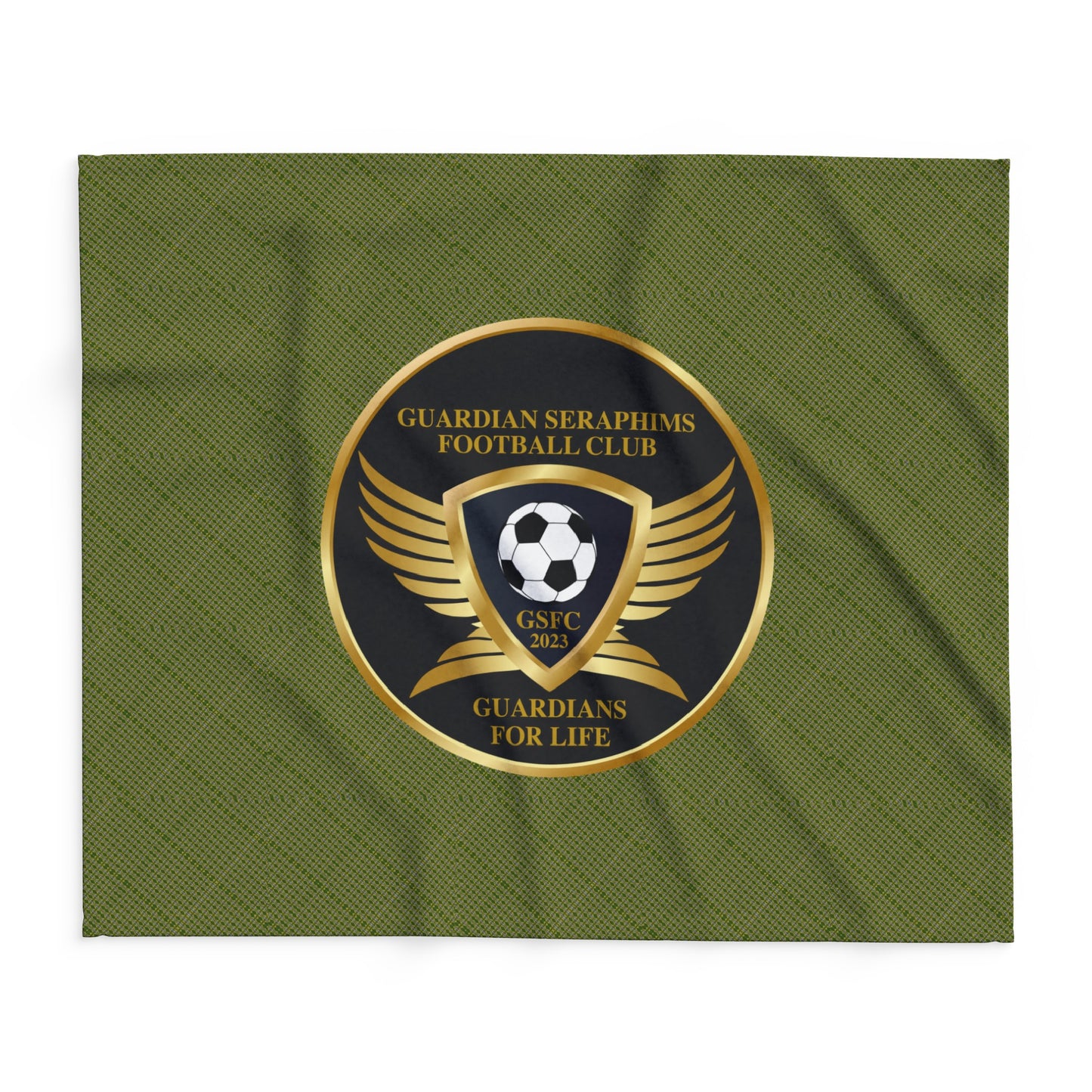 Arctic Fleece Blanket 3 Sizes, Guardian seraphims FC Stadium Blankets, made for Graffeetti Footwear Co.