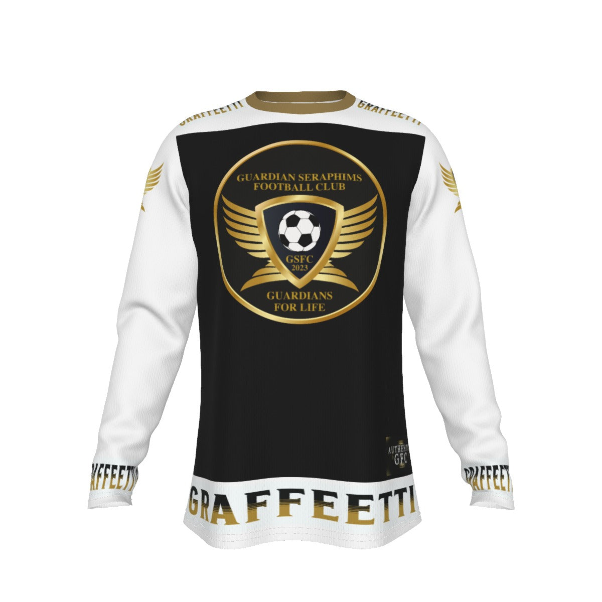 Long Sleeve T-Shirt, Goalie Shirt, Guardian Seraphims FC Made by Graffeetti Footwear Co.