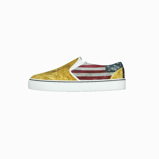 Vans Unisex Slip On Sneakers, Vans Profile, Made by Graffeetti Footwear Co Logo Shoes