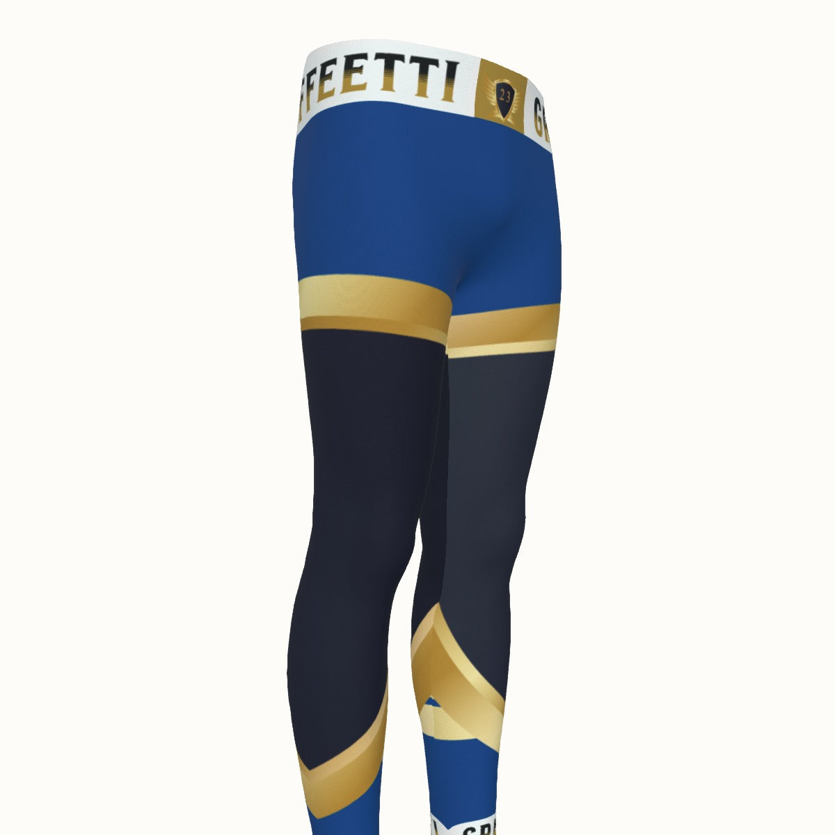 Men's leggings, Goalie Pants for Guardian Seraphims FC, made by Graffeetti Footwear Co.