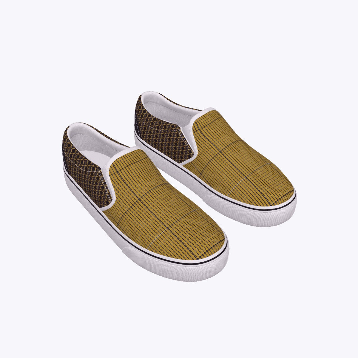 Women's Slip On Sneakers, Van Style profile, made for Guardian Seraphims FC by Graffeetti Footwear Co.