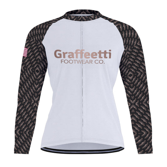 Raglan Men's Cycling Jersey With Long Sleeve, Graffeetti Footwear