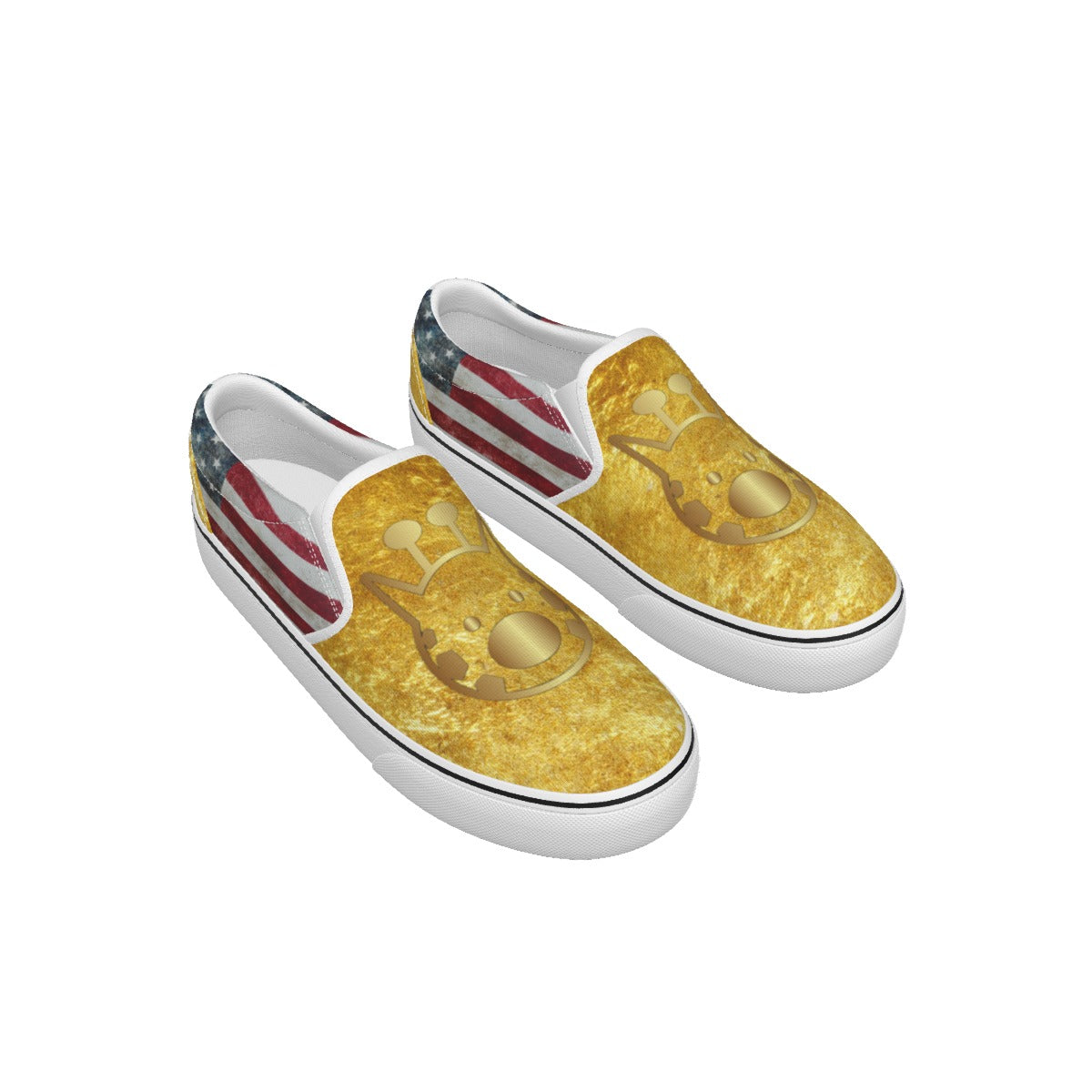 Kid's Slip On Sneakers, Graffeetti Footwear Co Logo Shoe Collection