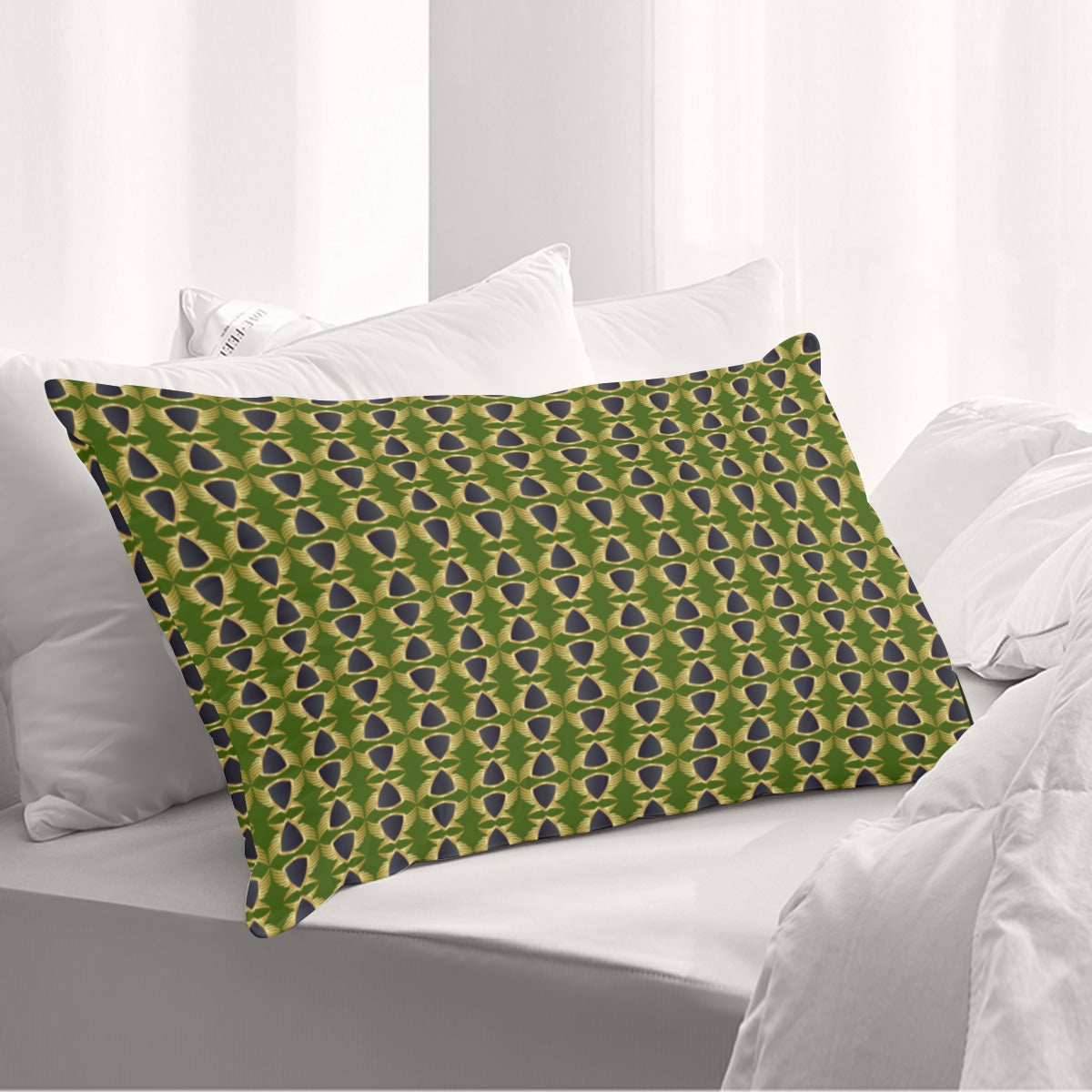 Double Side Printing Pillow Cover（1PC）Accent Pillow Case for Guardians Seraphims by Graffeetti Footwear Co. in Green