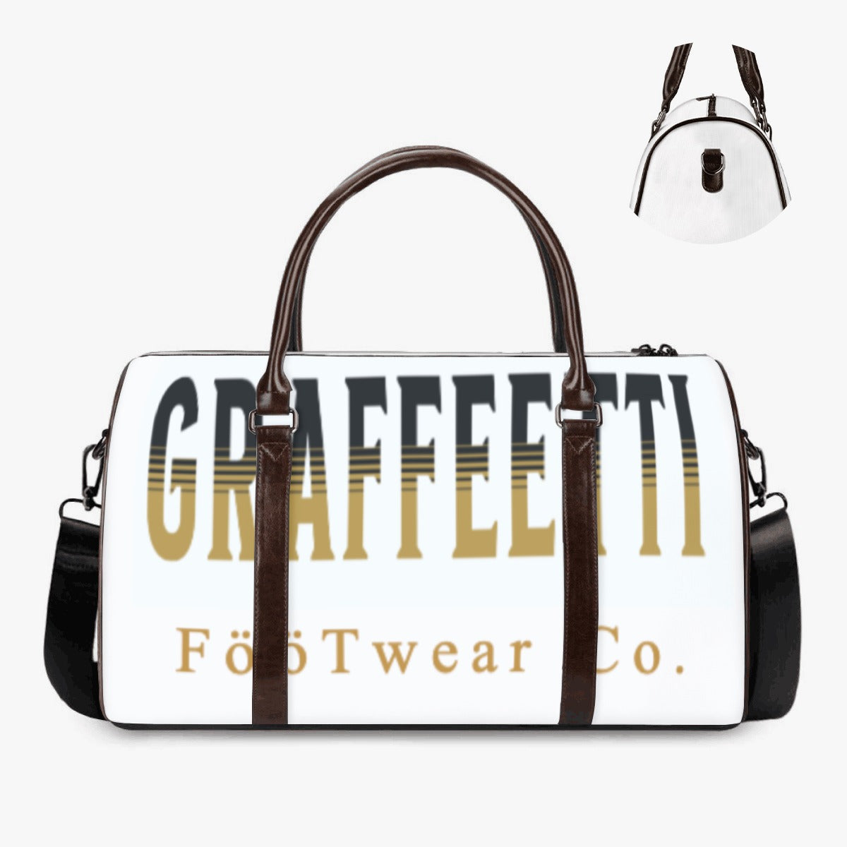 Duffle Bag, Satchel Bag for Guardian Seraphims by Graffeetti Footwear Co. in White