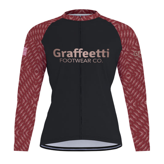 Raglan Men's Cycling Jersey With Long Sleeve, Graffeetti Footwear