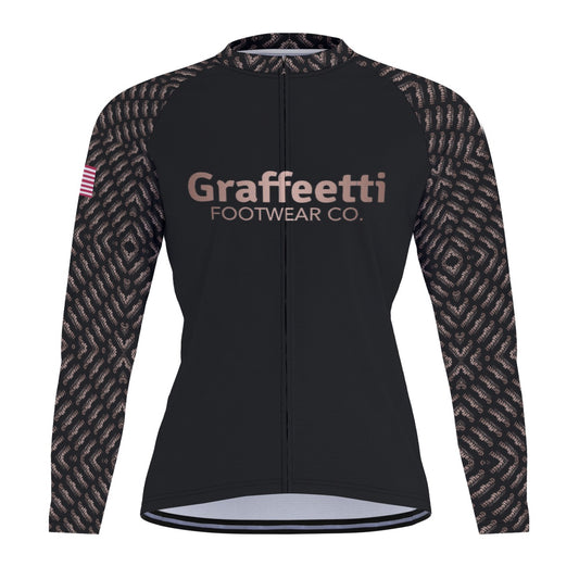 Raglan Men's Cycling Jersey With Long Sleeve, Graffeetti Footwear