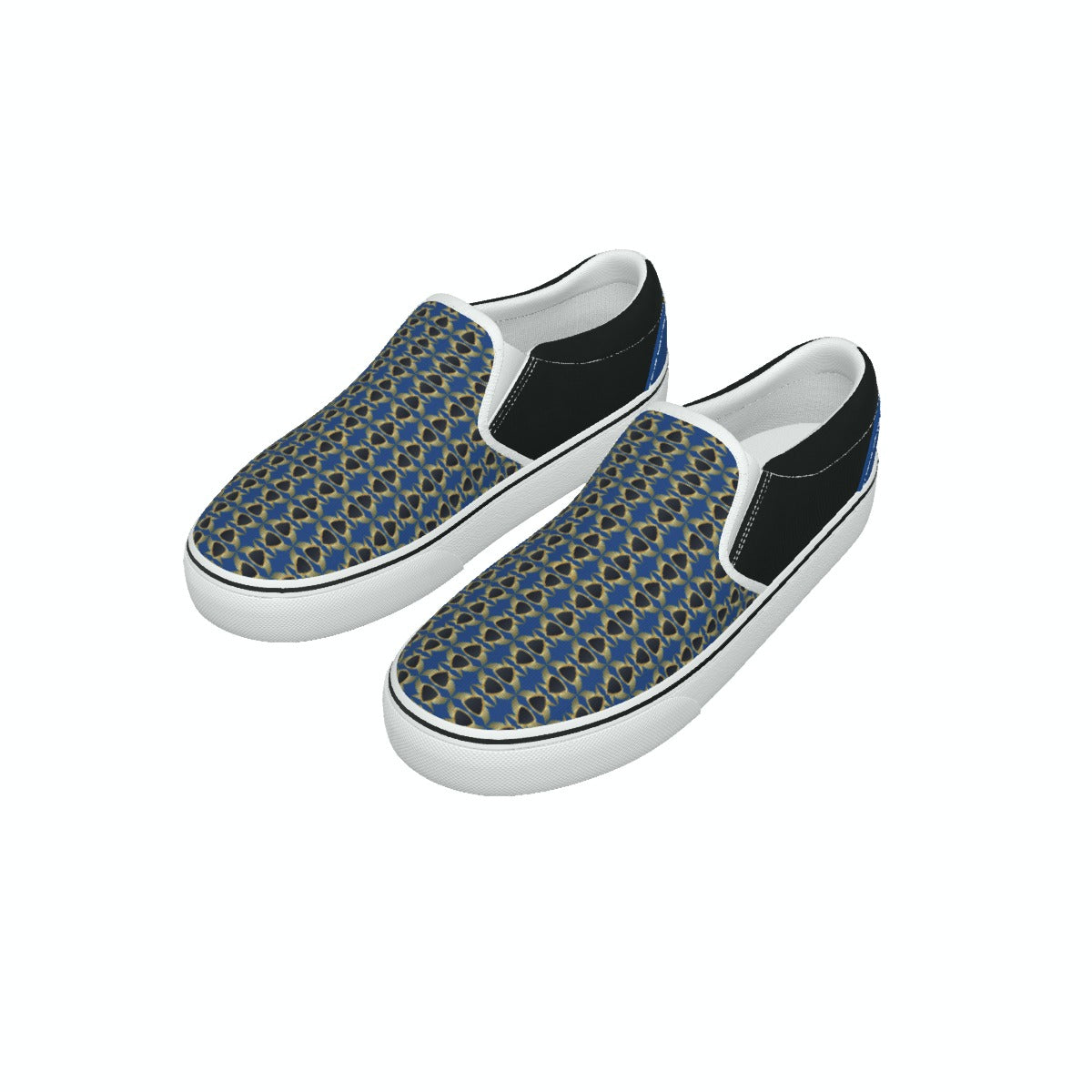 Women's Slip On Sneakers, Van Style profile, made for Guardian Seraphims FC by Graffeetti Footwear Co.