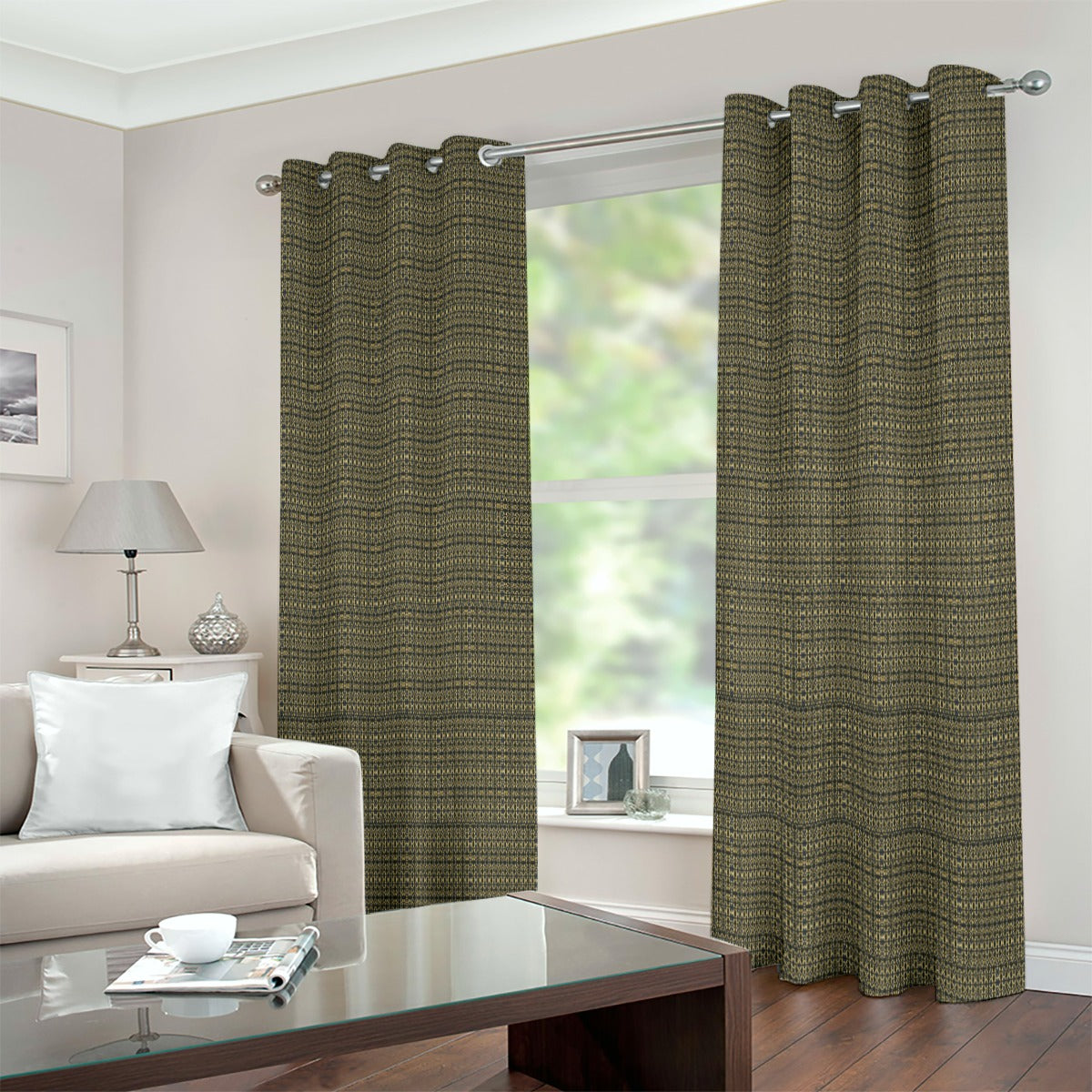 Grommet Curtains (Large Size) Made for Guardian Seraphims by Graffeetti Footwear Co.