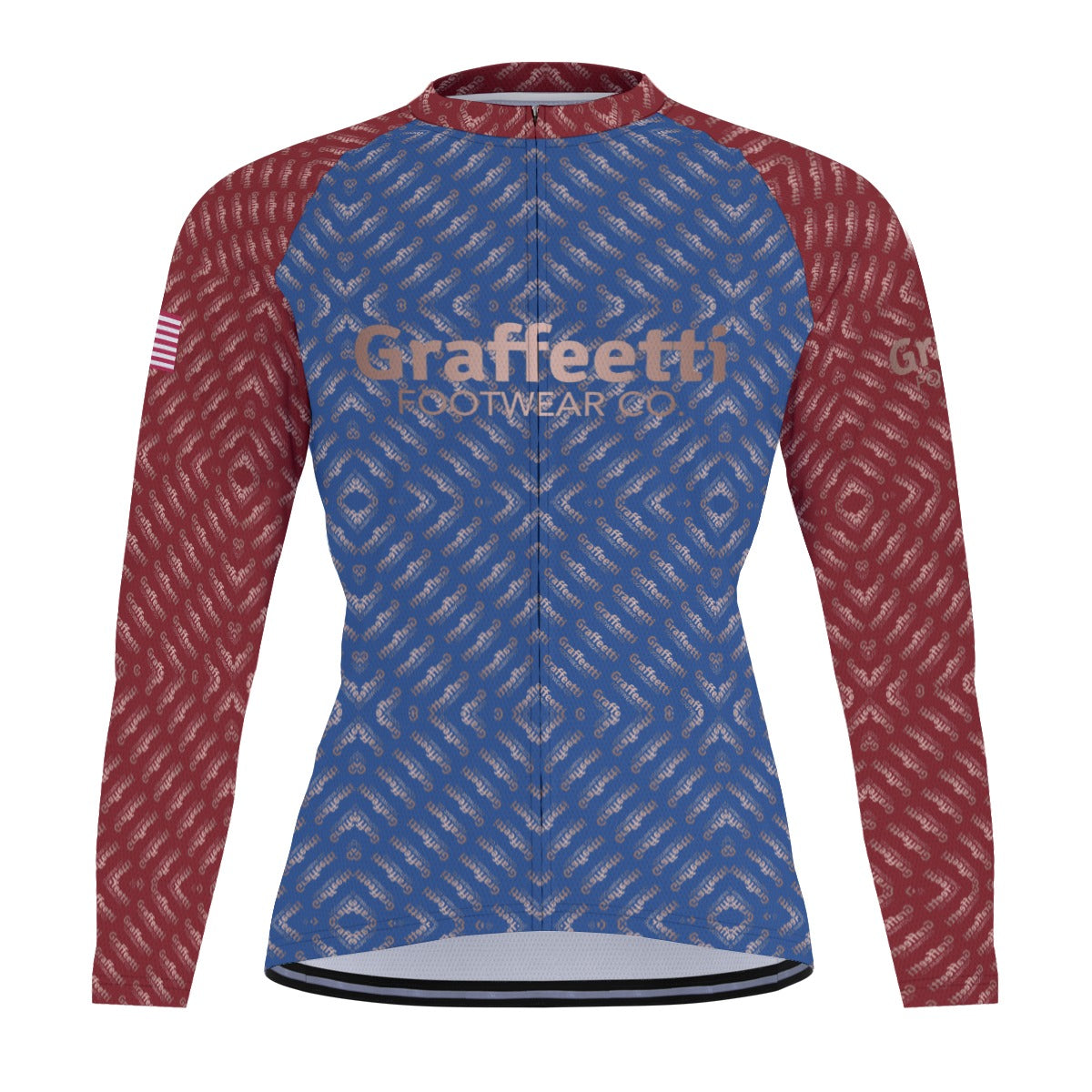 Raglan Men's Cycling Jersey With Long Sleeve, Graffeetti Footwear