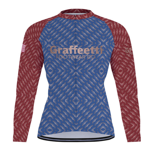 Raglan Men's Cycling Jersey With Long Sleeve, Graffeetti Footwear