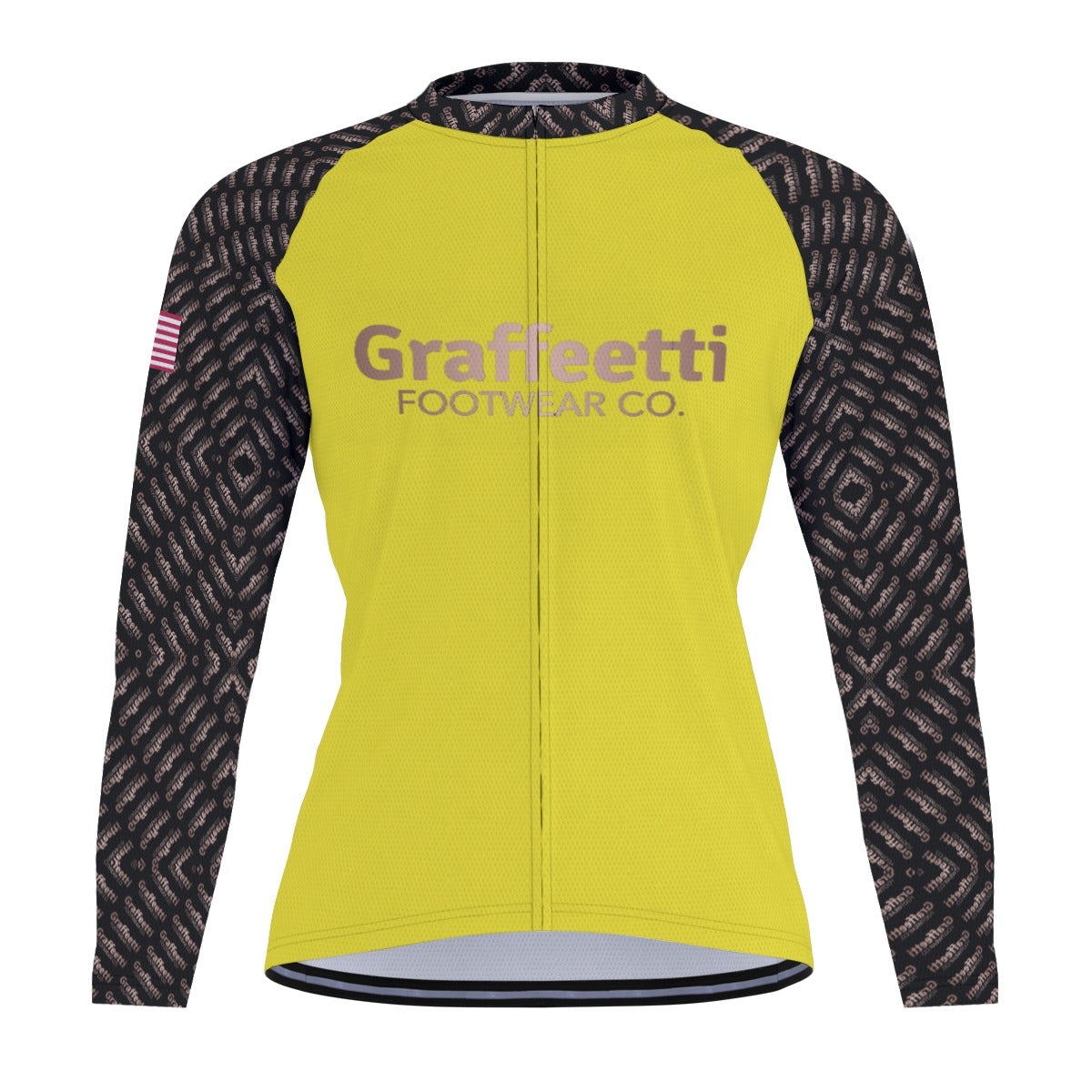 Raglan Men's Cycling Jersey With Long Sleeve, Graffeetti Footwear