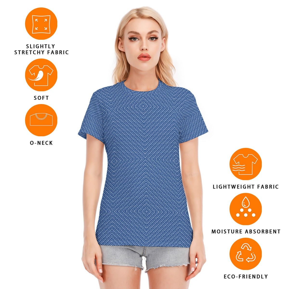 Women's T-Shirt Round Neck, Cotton Shirt, by Graffeetti Footwear Co.