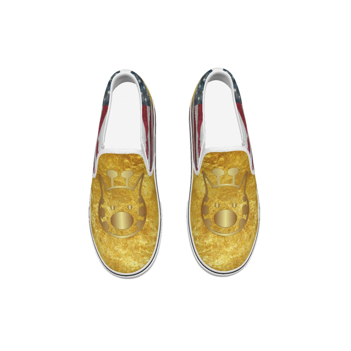 Kid's Slip On Sneakers, Graffeetti Footwear Co Logo Shoe Collection