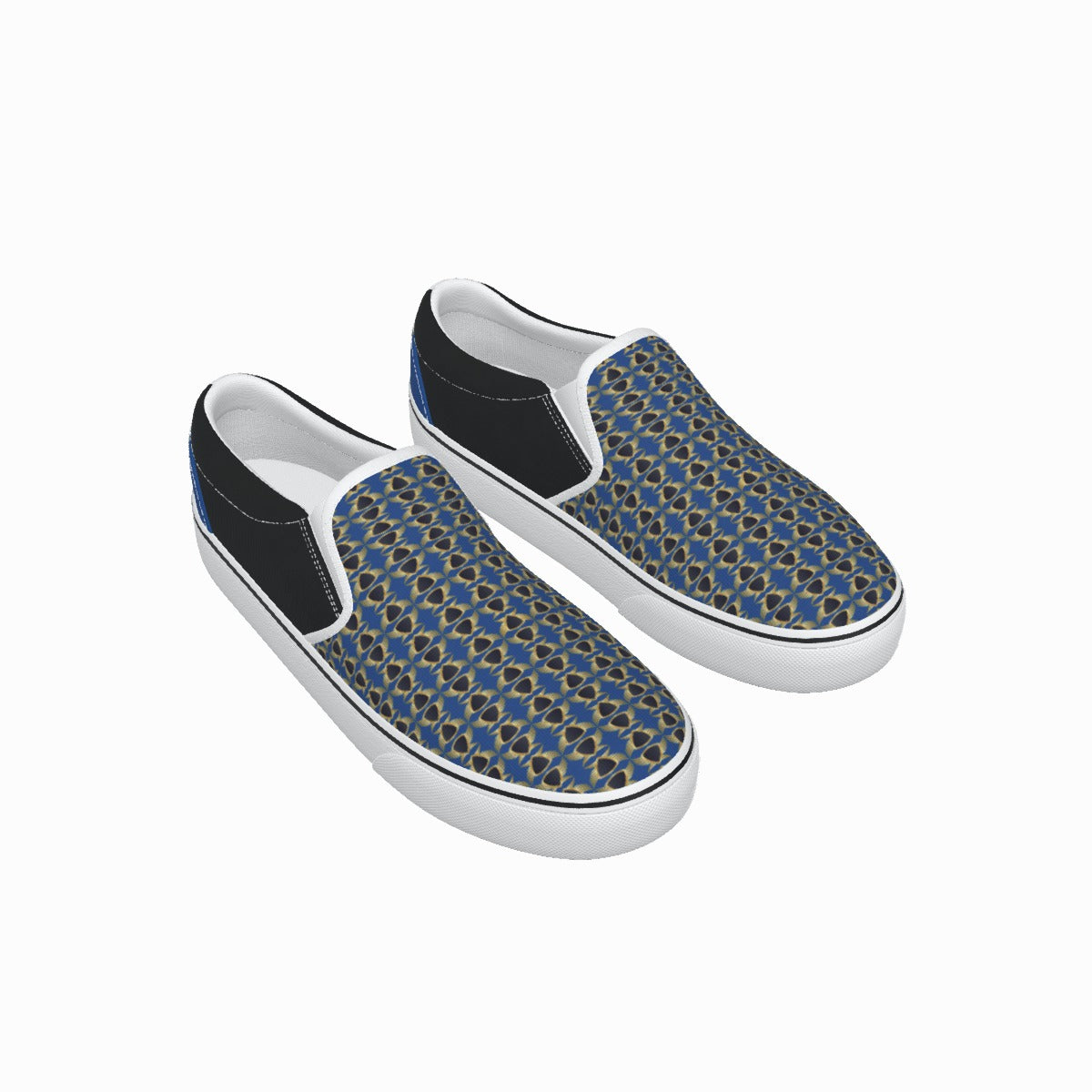 Women's Slip On Sneakers, Van Style profile, made for Guardian Seraphims FC by Graffeetti Footwear Co.