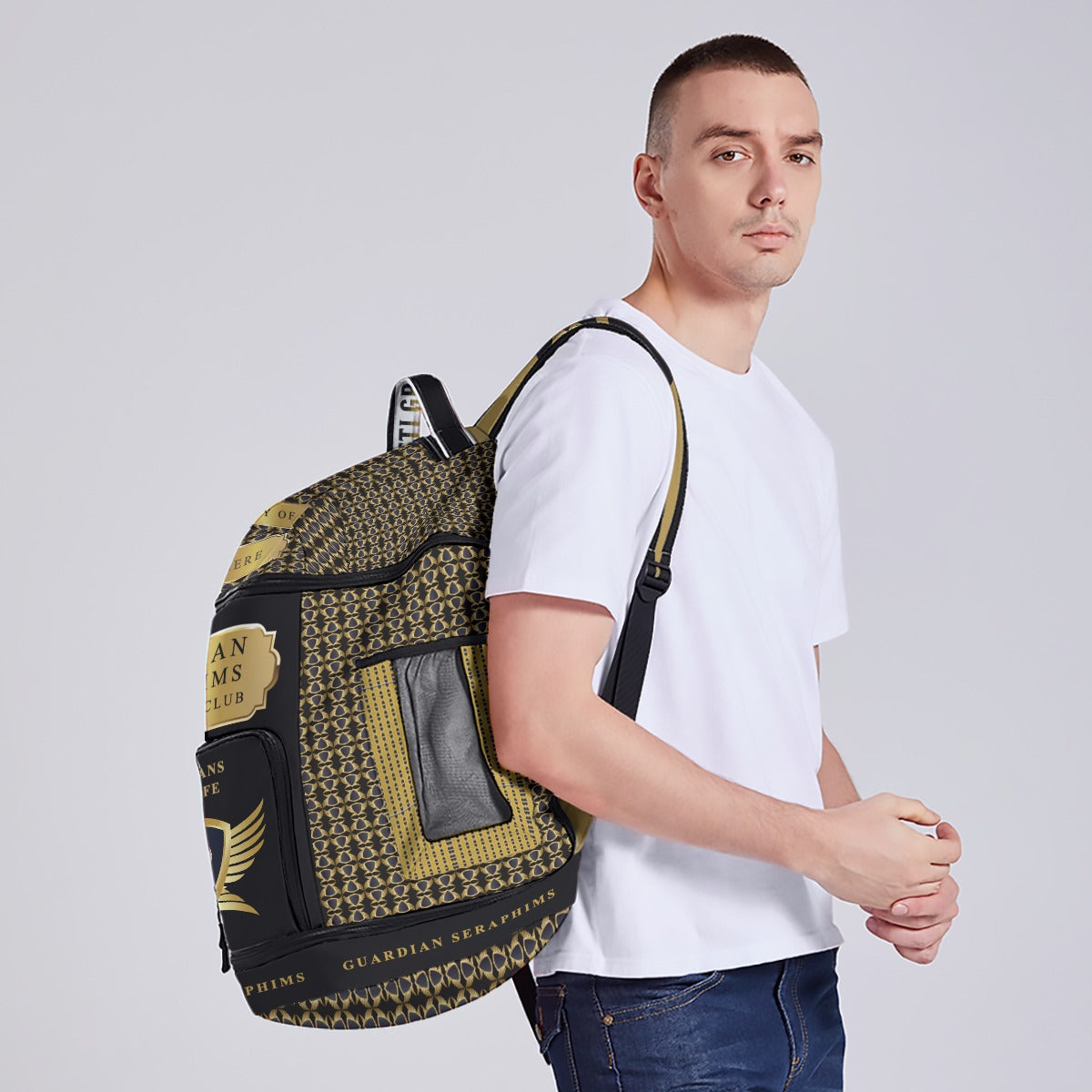 Sport Multifunctional Waterproof Backpack, with Separate Shoe compartment For Guardian Seraphims FC by Graffeetti Footwear Co.