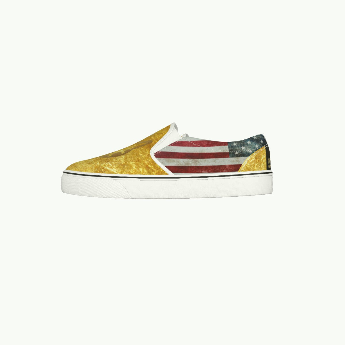 Men's Slip On Van Profile Sneakers, Made by Graffeetti Footwear Co. Logo Shoes