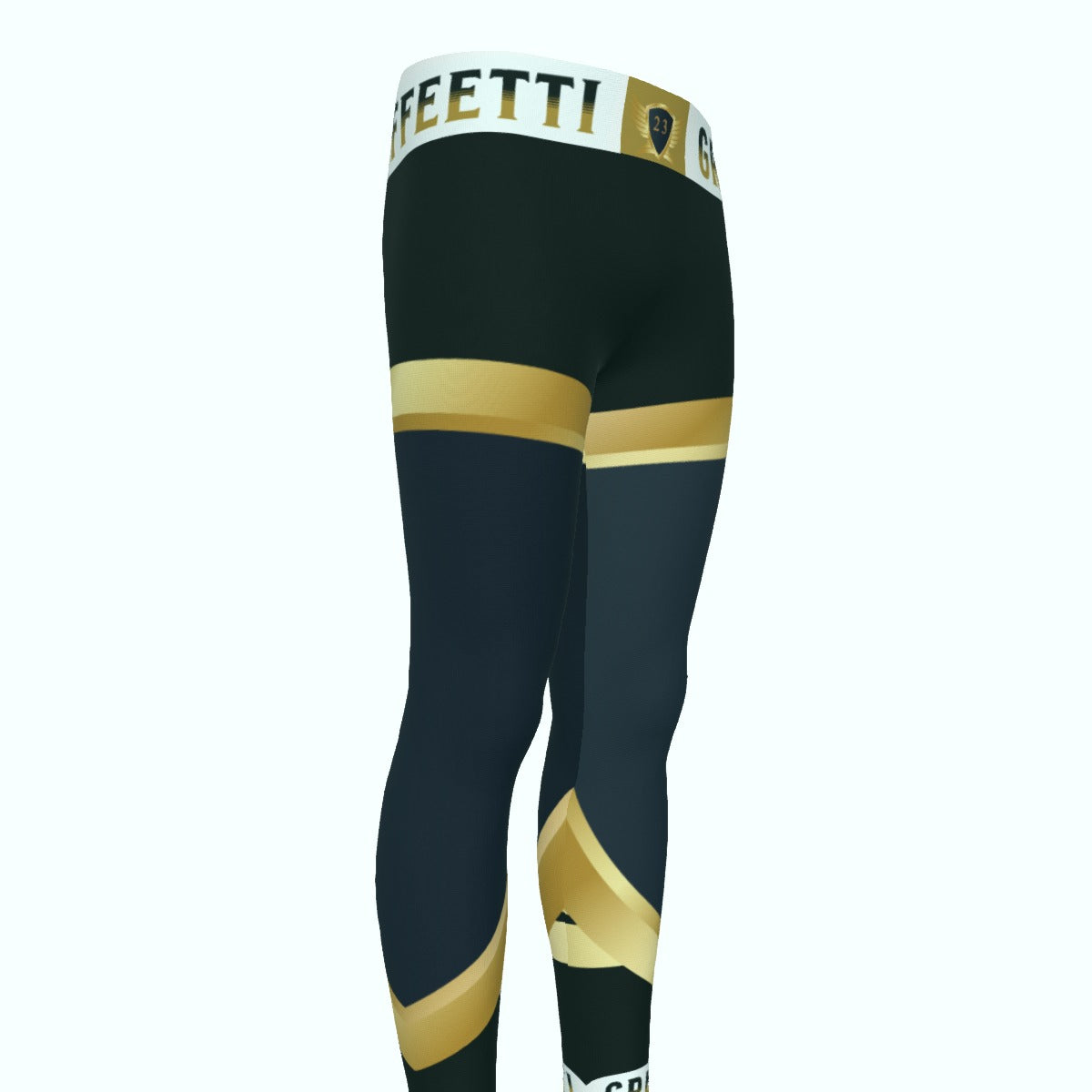 Men's leggings, Goalie Pants for Guardian Seraphims FC, made by Graffeetti Footwear Co.