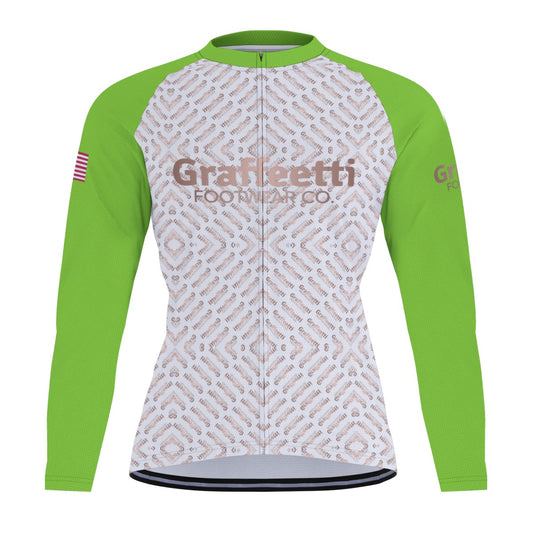 Raglan Men's Cycling Jersey With Long Sleeve, Graffeetti Footwear