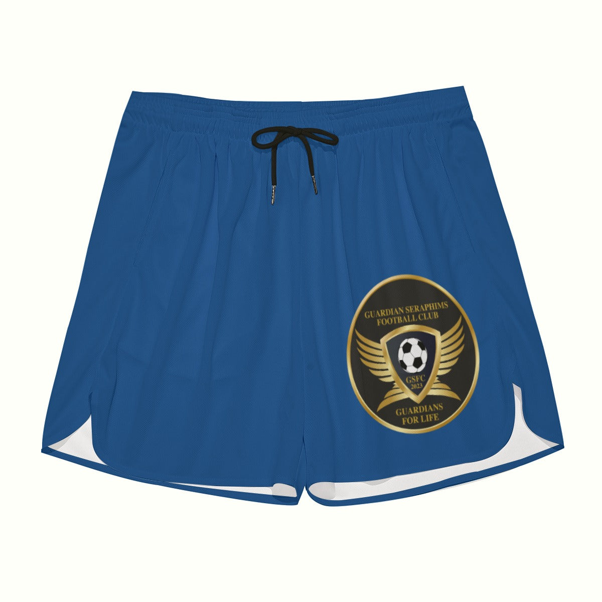 Running Shorts, Side Split, Men's Mesh Shorts, Guardian Seraphims FC, made by Graffeetti Footwear Co.