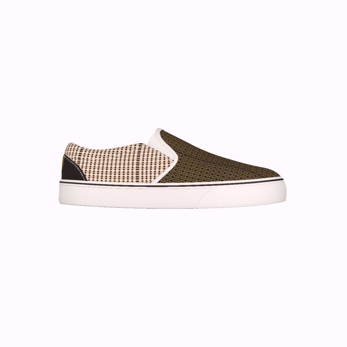 Women's Slip On Sneakers, Van Style profile, made for Guardian Seraphims FC by Graffeetti Footwear Co.