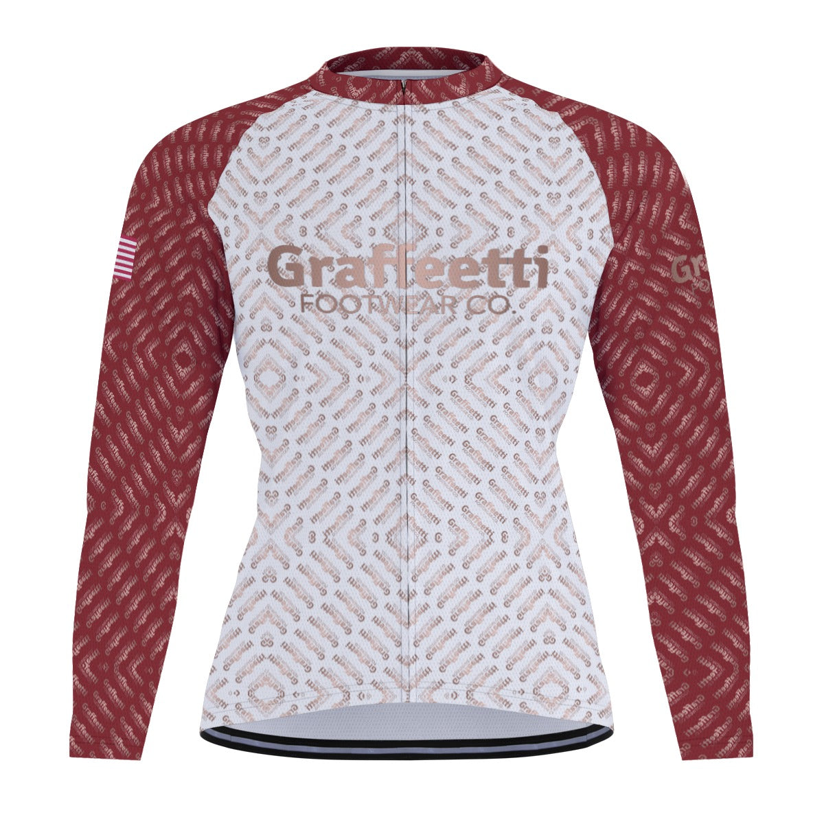 Raglan Men's Cycling Jersey With Long Sleeve, Graffeetti Footwear