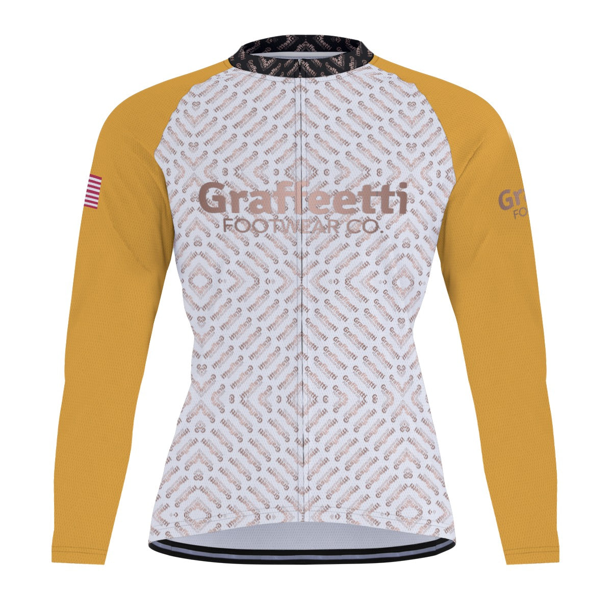 Raglan Men's Cycling Jersey With Long Sleeve, Graffeetti Footwear