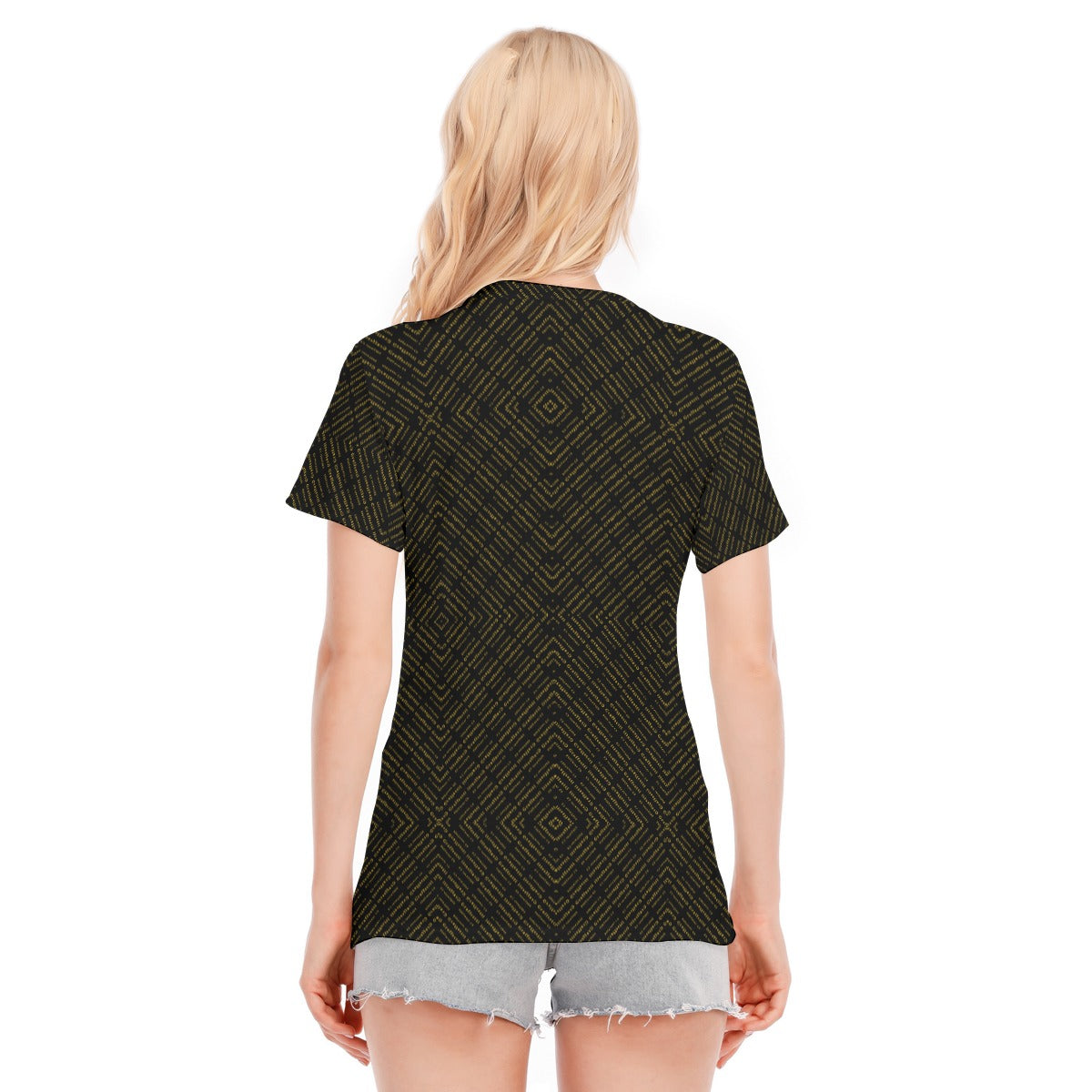 Women's T-Shirt Round Neck, Cotton Shirt, by Graffeetti Footwear Co.