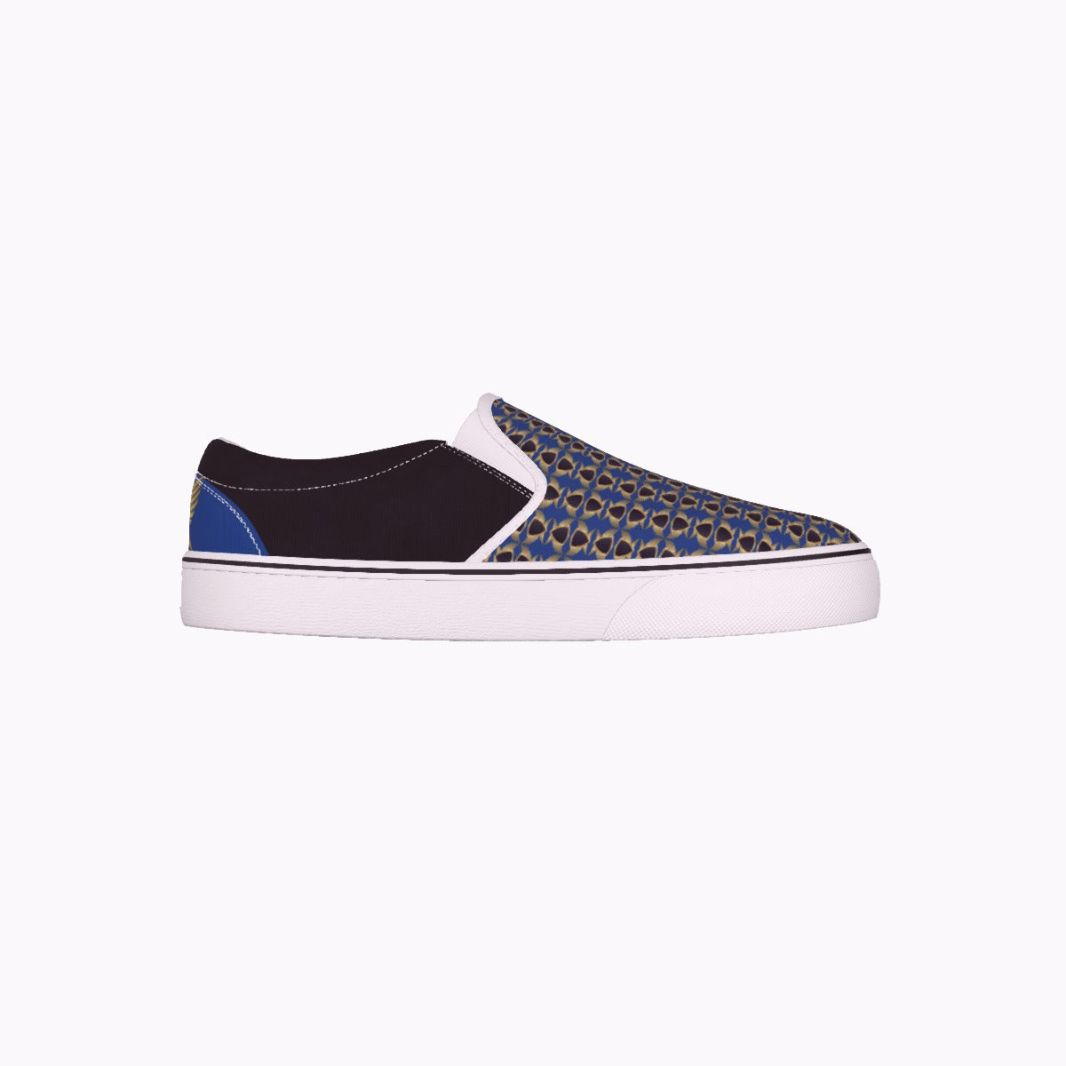 Women's Slip On Sneakers, Van Style profile, made for Guardian Seraphims FC by Graffeetti Footwear Co.