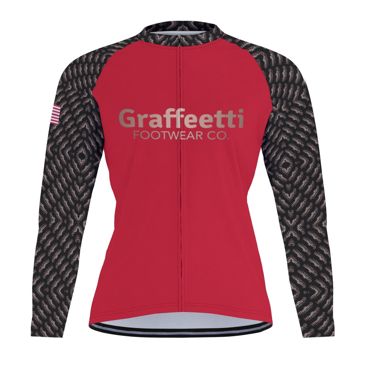 Raglan Men's Cycling Jersey With Long Sleeve, Graffeetti Footwear