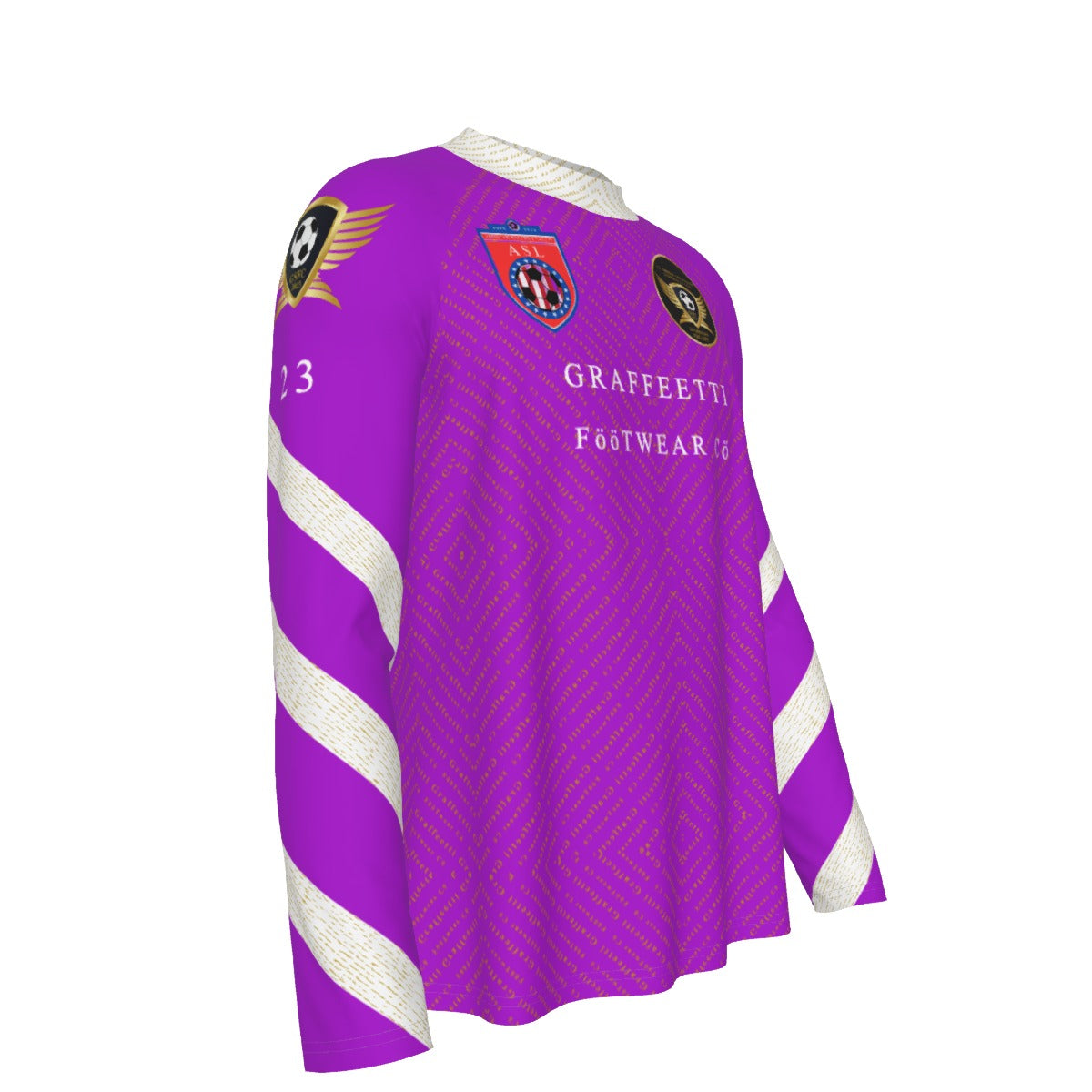 Long Sleeve Tight Surf Goalie Jersey, Guardian Seraphims by Graffeetti Footwear Co.