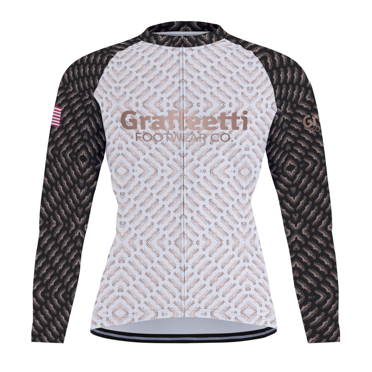 Raglan Men's Cycling Jersey With Long Sleeve, Graffeetti Footwear