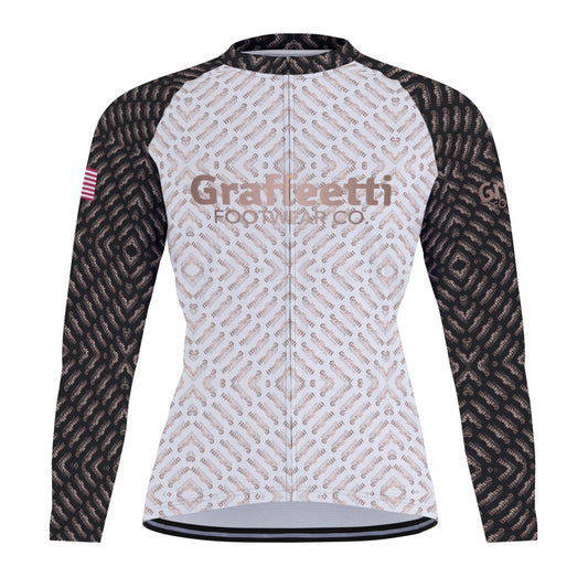 Raglan Men's Cycling Jersey With Long Sleeve, Graffeetti Footwear