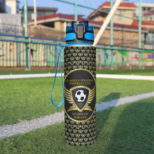 Sports Water Bottle 32oz with Filter, Guardian Seraphims FC by Graffeetti Footwear Co.