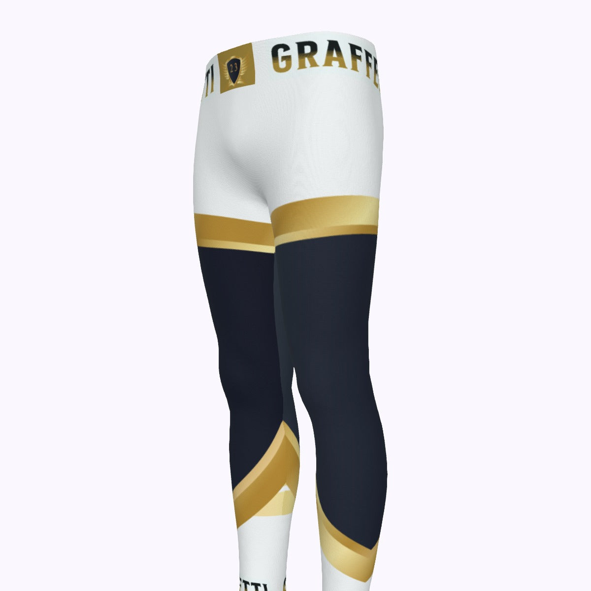 Men's leggings, Goalie Pants for Guardian Seraphims FC, made by Graffeetti Footwear Co.