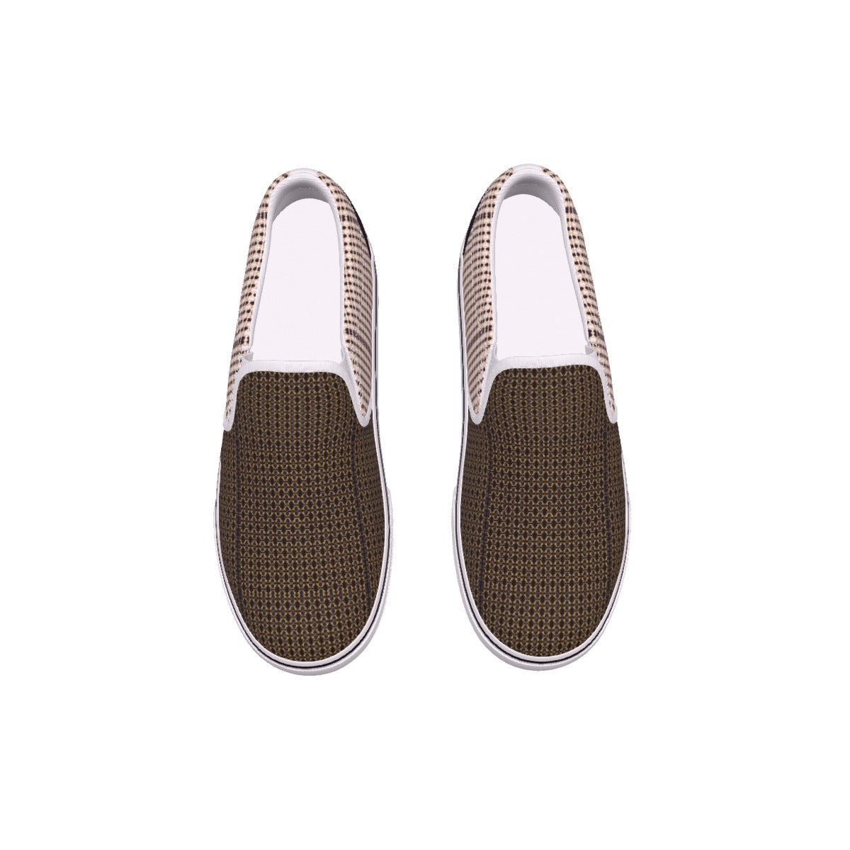 Women's Slip On Sneakers, Van Style profile, made for Guardian Seraphims FC by Graffeetti Footwear Co.