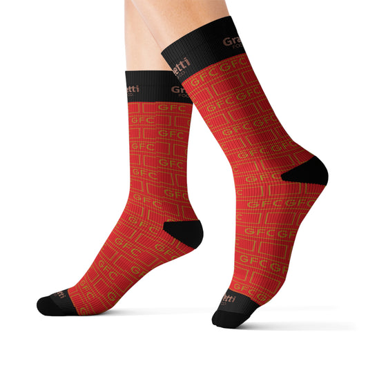 Socks, Poly Blend in Three Sizes, Small, Medium, Large, Sport Socks, Graffeetti FööTwear Universal Size, Unisex