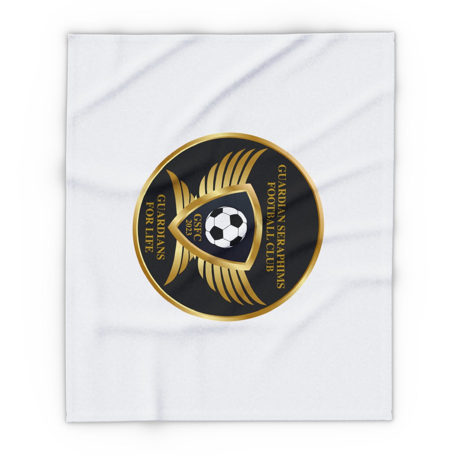 Arctic Fleece Blanket 3 Sizes, Guardian Seraphims FC Stadium Blankets, made for Graffeetti Footwear Co.