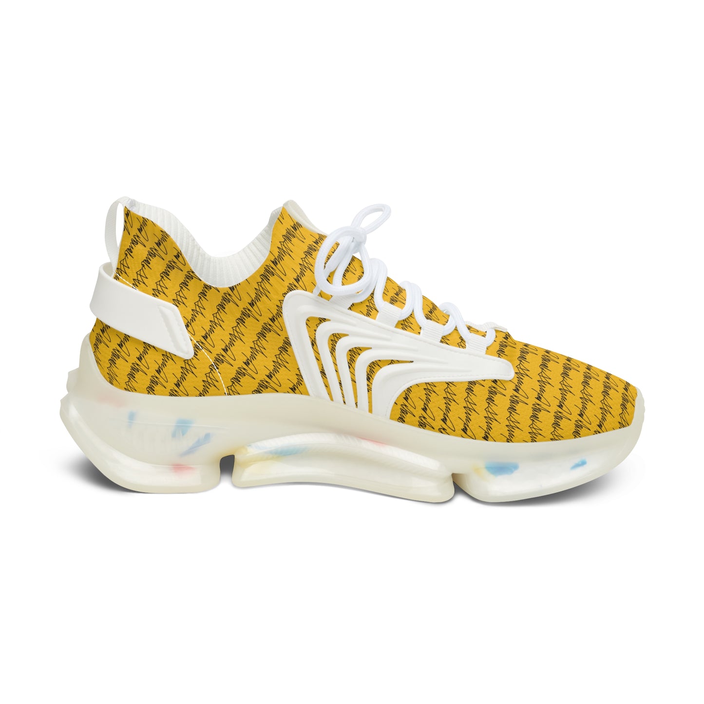 Donald J Trump, Signature Collection, New 2023 Design, Yellow Women's Mesh Sneakers