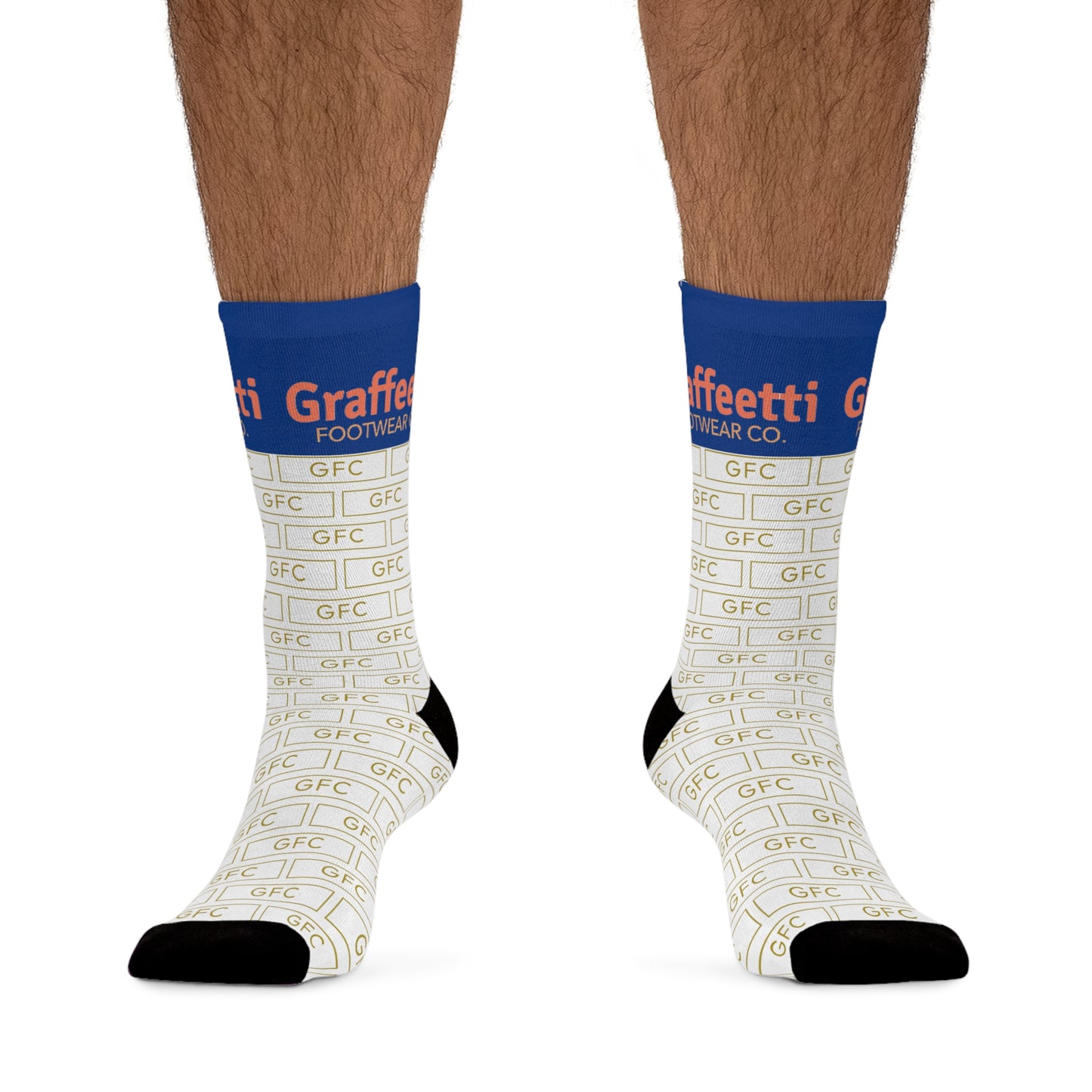 Socks, Recycled Poly Socks, by Graffeetti Footwear Signature Mid Size Compression Socks, Universal Gender., FREE SHIPPING, ECO-Friendly Sock