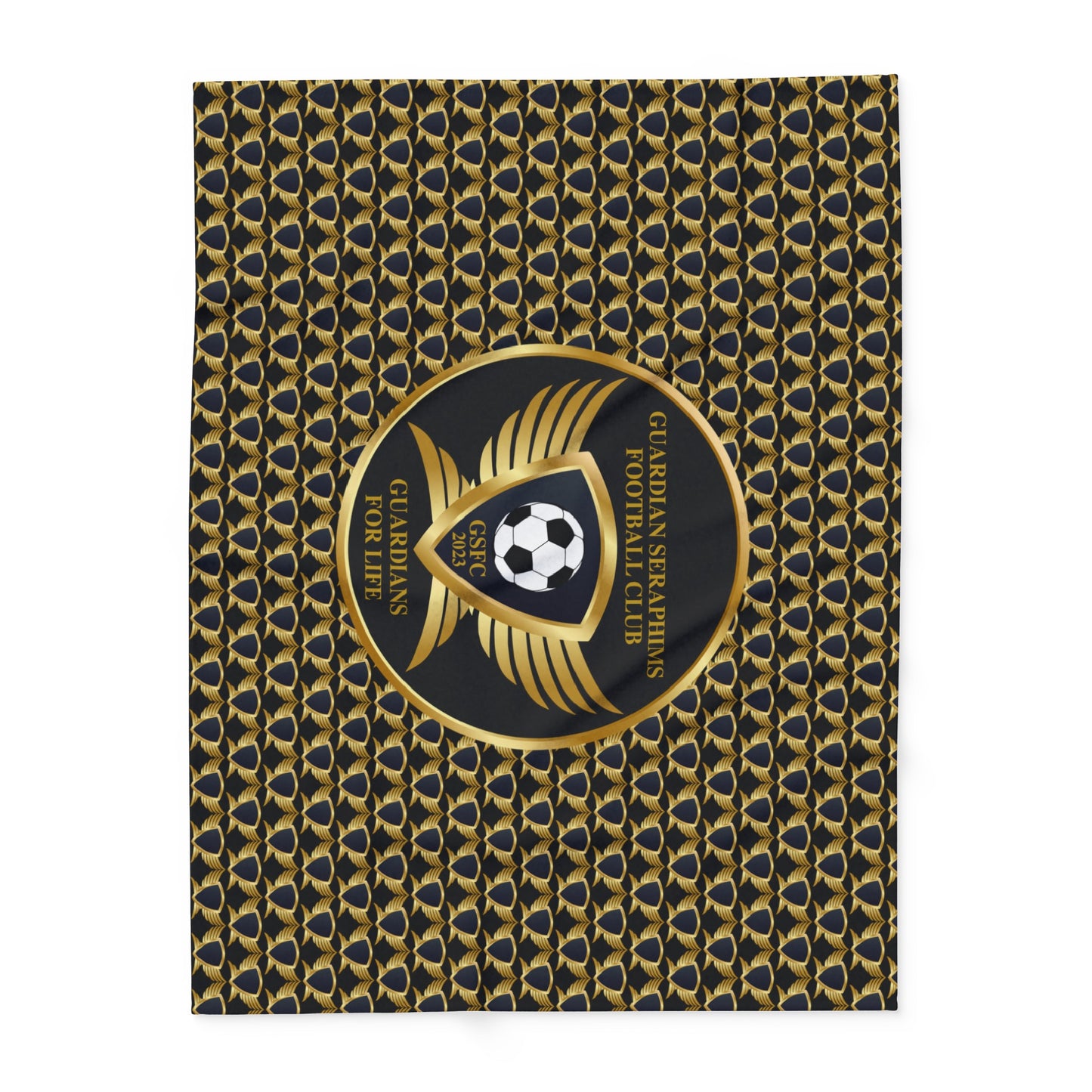 Arctic Fleece Blanket 3 Sizes, Guardian Seraphims FC Stadium Blankets, made for Graffeetti Footwear Co.