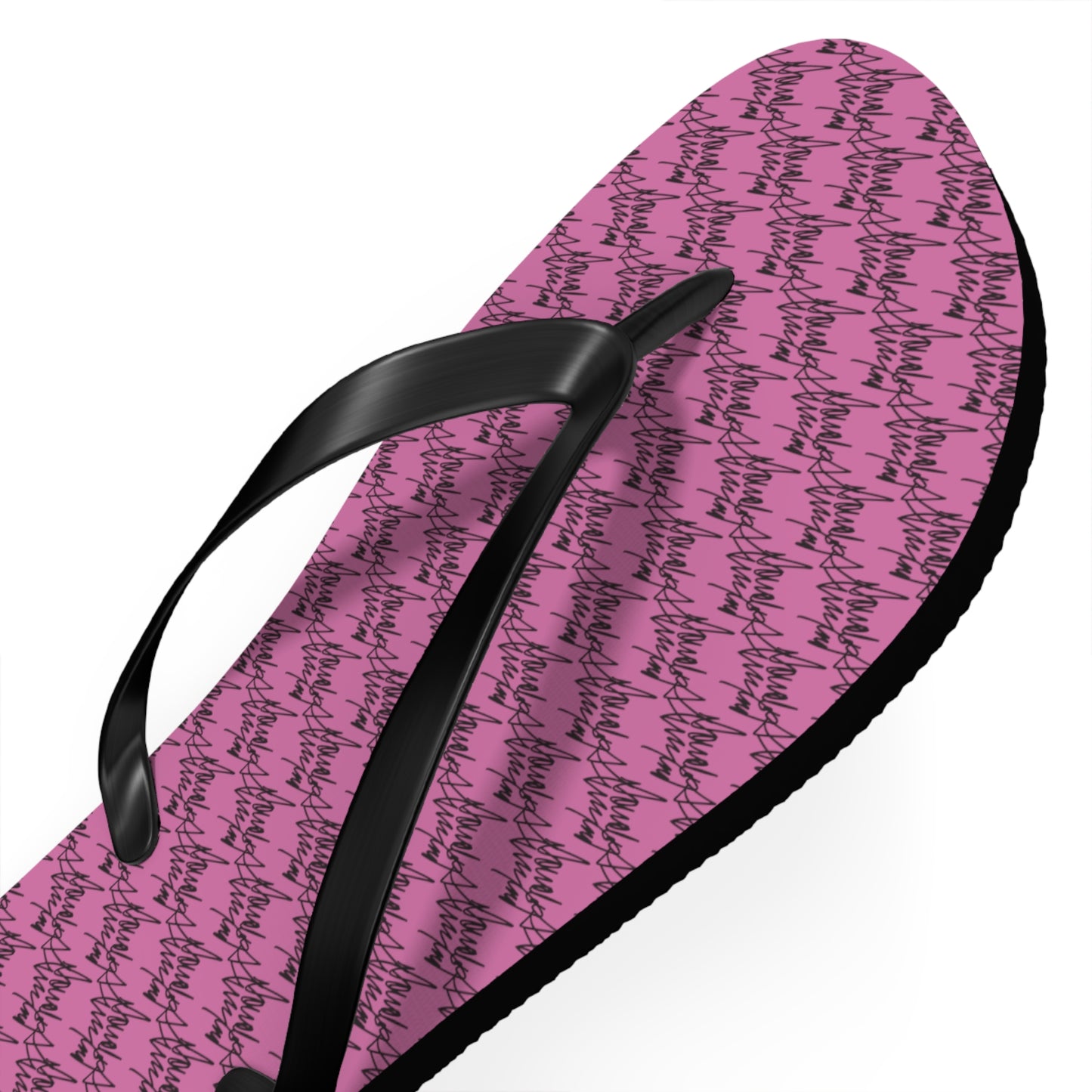 Flip Flops, with Printed Cloth Platform, by Graffeetti Footwear Co., Unisex Thongs, Donald j Trump Signature Collection.