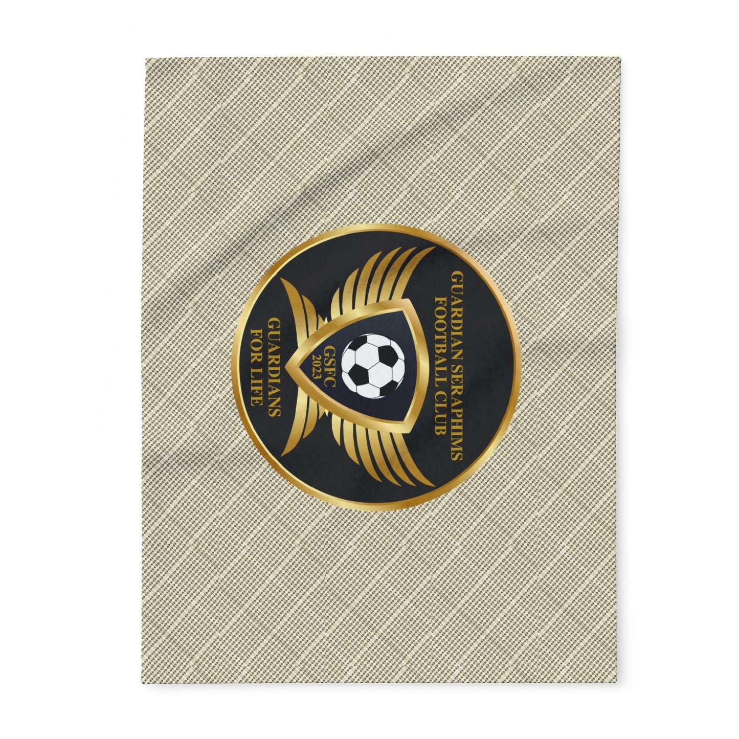 Arctic Fleece Blanket 3 Sizes, Guardian Seraphims FC Stadium Blankets, made for Graffeetti Footwear Co.