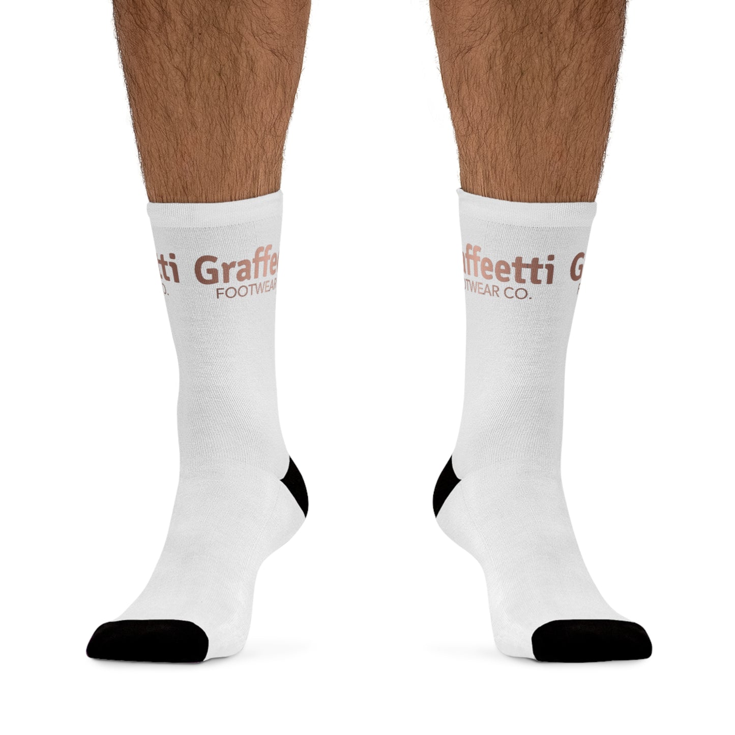 Socks, Recycled Poly Socks, by Graffeetti Footwear Signature Mid Size Compression Socks, Universal Gender., FREE SHIPPING, ECO-Friendly Sock